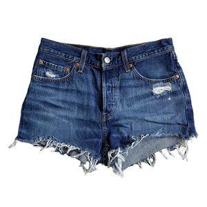 Levi’s 501 Cut Off Medium Wash Jean Shorts